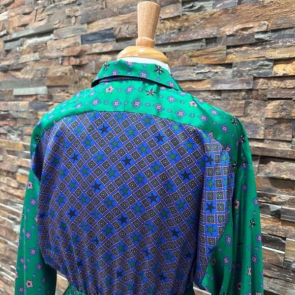 Sandro Edena Mixed Print Satin Shirtdress Mini Dress Size 38 NWT Retail $415 - Picture 10 of 14